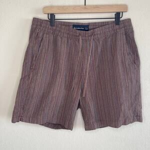Abercrombie Mens Textured Pull-on Shorts Multicolor - Size L